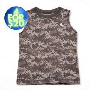 4/$20 - Carters Toddler Boys Sleeveless Gray Camo Tank Top Size 2T